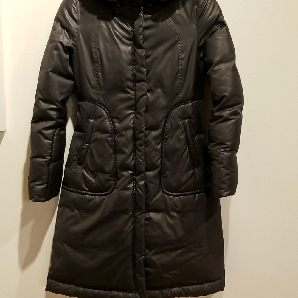 Soia & Kyo 80% Dark Gray/Graphite Down Coat